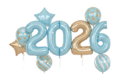 Festive 2026 Balloon Display Celebrate the New Year with a Touch of Elegance