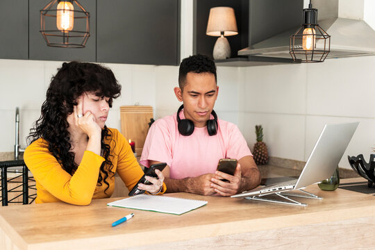 Digital friends taking break from screens in modern lifestyle