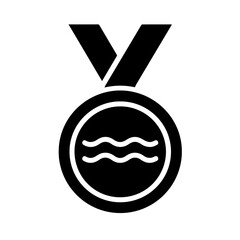 Swim Medal Badge