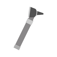 Flat Illustration of Otoscope for Ear Examination