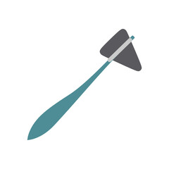 Flat Illustration of Medical Reflex Hammer for Neurological Test