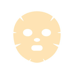 Flat Illustration of Sheet Mask Sachet for Facial Treatment