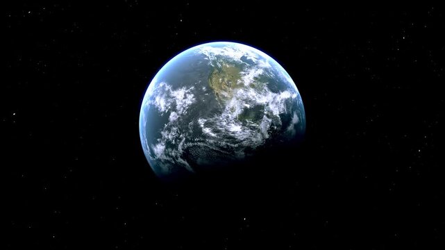Washington State Map Zoom (USA) from Space to Earth with Nametag and Pin	