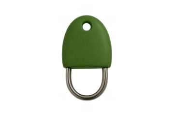 Green plastic key fob providing secure access technology