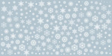 Christmas banner with a decorative snowflake pattern 