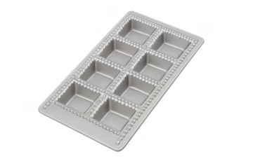 Metal ravioli maker mold for pasta making