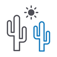 Cactus Vector icon which can easily modify or edit