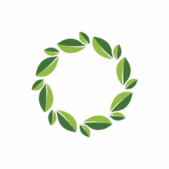 Eco-Friendly Leaves Badge