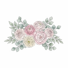 Watercolor Floral Bouquet