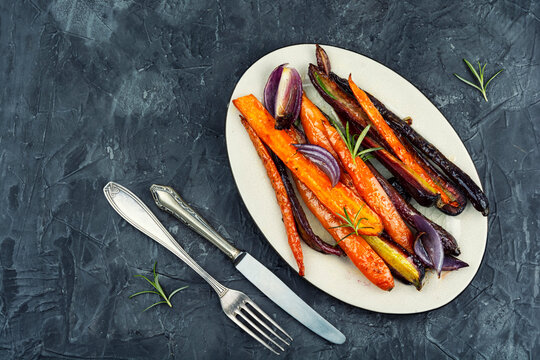 Healthy root vegetables.