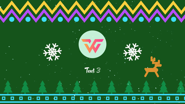 Christmas Greeting Logo Reveal &ndash; Festive Holiday Animation