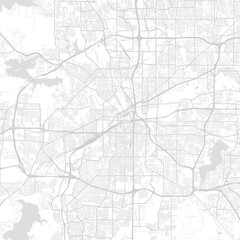 Fort Worth City Map a subtle grid of urban structure emerges from clean white vector lines suggesting a rational cityscape with minimalist character begin of sentence, emphasizing refined linework.