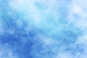 Blue watercolor texture background with copy space