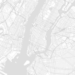 Obraz premium New York City Map a crisp monochrome cityscape reveals its structured urban blueprint with elegant linework and subtle aesthetic detail, emphasizing refined linework, with balanced composition.