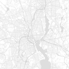 Fototapeta premium Providence City Map navigating the urban core this minimal conveys structured information through clean linework and a subtle monochrome aesthetic begin of sentence, emphasizing refined linework.