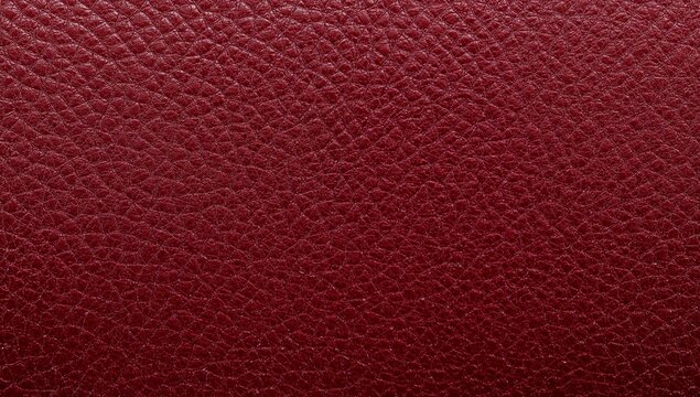 Displaying maroon pebbled leather surface filling frame in studio close-up, with satin sheen - Powered by Adobe