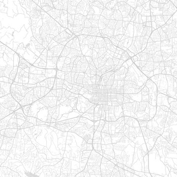 Raleigh City Map a monochrome vector illustration reveals the s structural essence emphasizing the organized street grid with subtle linework that suggests a clean modern blueprint begin of sentence.