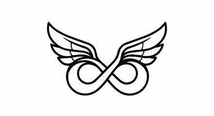 Infinity Symbol with Wings - A Symbol of Limitless Potential.