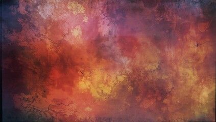 Displaying abstract textured canvas composition, showing layered washes, crack-like veins, vignette