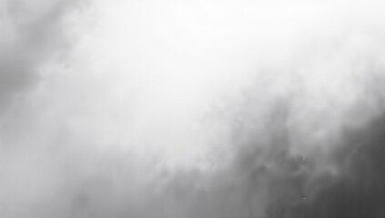 Naklejka premium Filling frame dense cloud layers forming monochrome sky, luminous center, shadowed lower-right