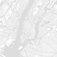 Obraz premium New York City Map this minimalist plan depicts an efficient urban grid rendered in fine precise linework against a clean white background begin of sentence, emphasizing refined linework.