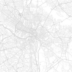 Fototapeta premium Richmond_43000 City Map navigation by design the reveals its underlying logic through a clean and structured monochrome plan, emphasizing refined linework, with balanced composition.