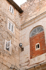 Traditional Mediterranean architecture in Split, Croatia.
