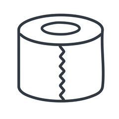 Roll of toilet paper