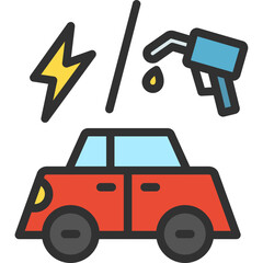 Hybrid car Icon