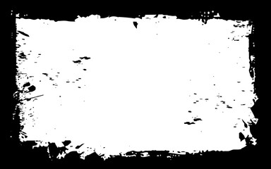 Fototapeta premium Black grunge border 