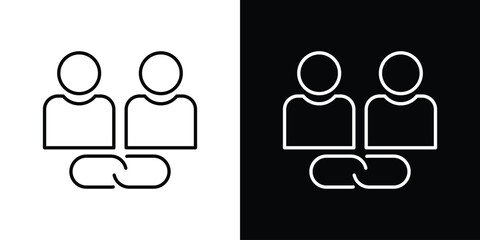 Affiliate link icons for UI elements. High-quality vector illustration.