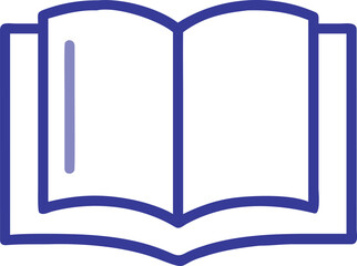 Open Book Line Icon