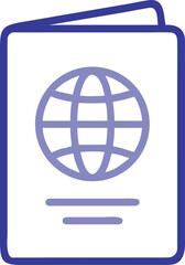 Passport Line Icon