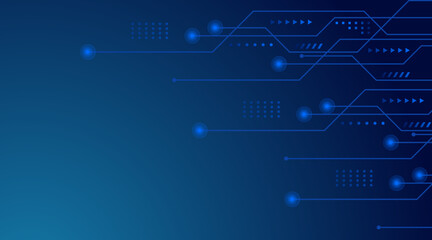 Hi-tech digital technology futuristic circuit digital background. Abstract digital tech template. AI graphic design for website, and banner. Vector illustration.