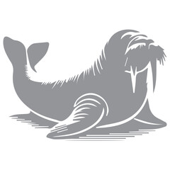 Walrus Icon Silhouette