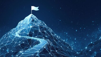 Digital Mountain Peak - A Networked Path to Success and Achievement.