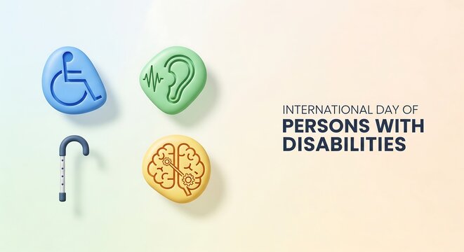 Show your support for International Day of Persons with Disabilities with this positive and inclusive graphic for awareness campaigns and social media posts