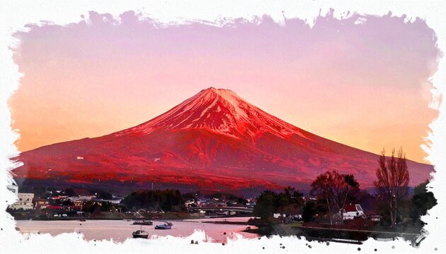 赤富士 Images – Browse 5,843 Stock Photos, Vectors, and Video