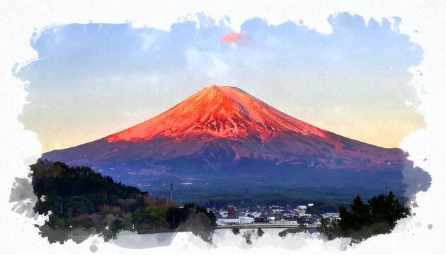 赤富士 Images – Browse 5,848 Stock Photos, Vectors, and Video