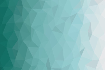 Soft teal polygon background with smooth gradient. Modern abstract low poly texture for design projects. Clean geometric pattern ideal for digital graphics.