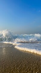 waves on the beach