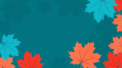 Fototapeta premium maple leaves background
