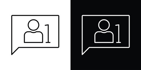 Followers icons for UI elements. High-quality vector illustration.