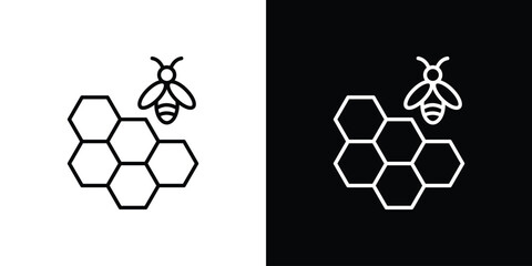 Obraz premium Honeycomb icons for UI elements. High-quality vector illustration.