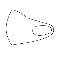 立体マスクのイラスト