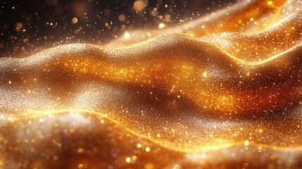 A luxurious golden texture with a sparkling effect, ideal for conveying festivity, elegance, and premium branding. Suitable for holiday campaigns, product showcases, or upscale marketing materials.