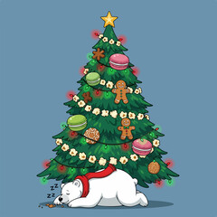christmas tree with gifts