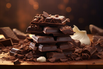 Variety of artisan bread rolls in a dark wicker basket on an isolated background — perfect for bakery advertisements, packaging designs, restaurant menus, and food marketing