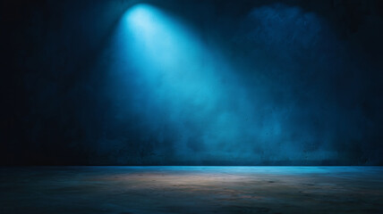 Illuminated stage performance theater visual content dark environment wide angle creative atmosphere