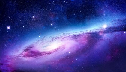 Fototapeta premium Purple And Blue Galaxy Background